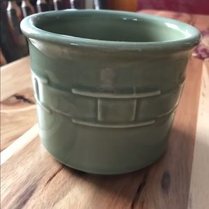 Longaberger crock sage green